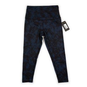 NEW SOL & MANE Alana Moon Tides yoga legging Blue/Black tie dye
